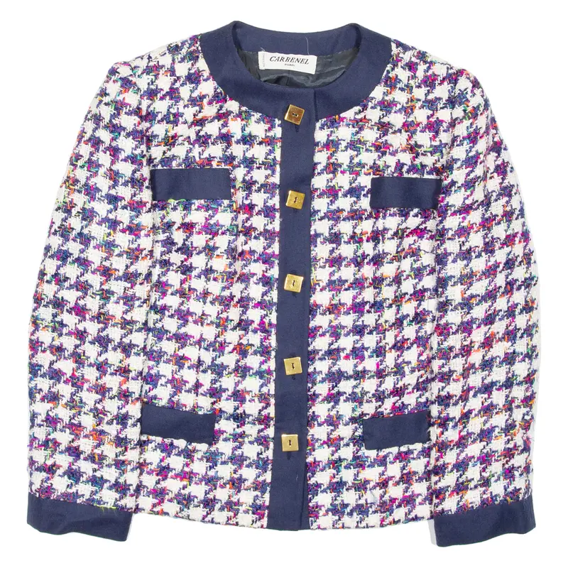Carbenel Womens Blazer Coat Blue M 1