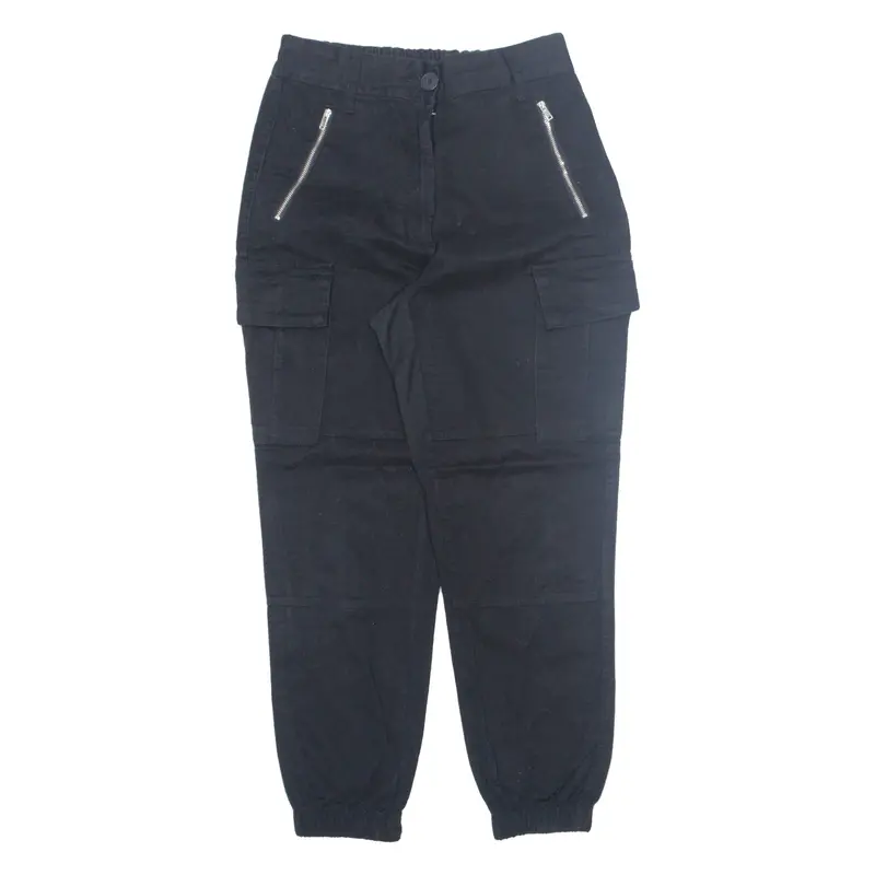 Cargo Womens Trousers Black Regular Tapered W26 L26 1