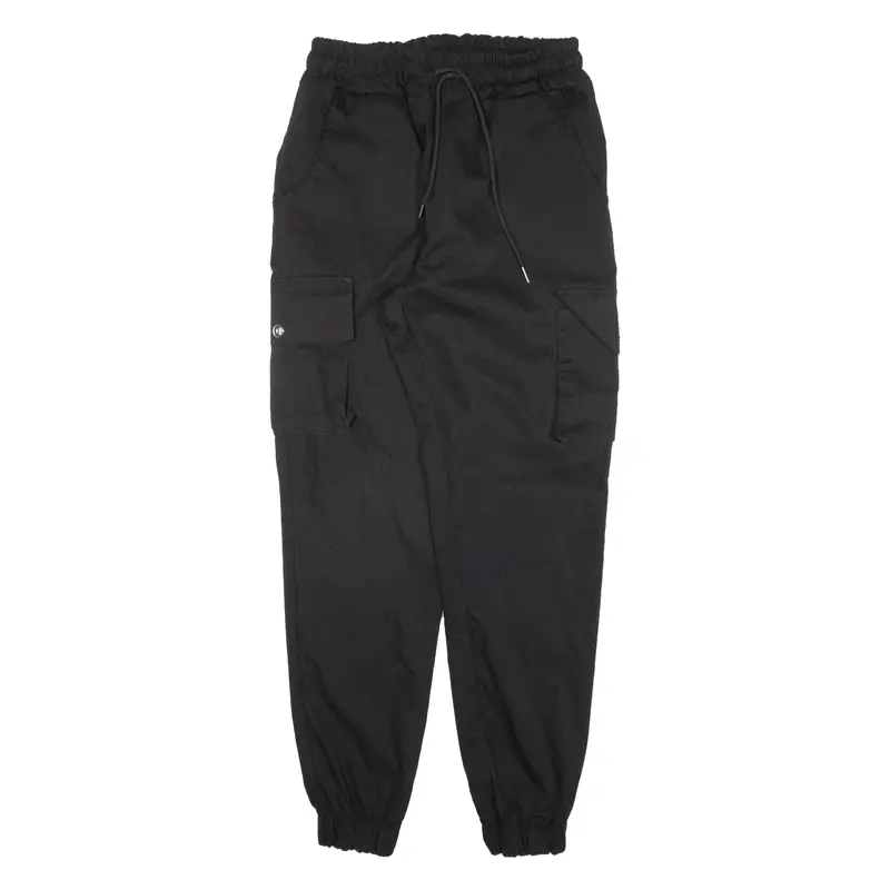 Cargo Womens Trousers Black Regular Tapered W26 L28 1