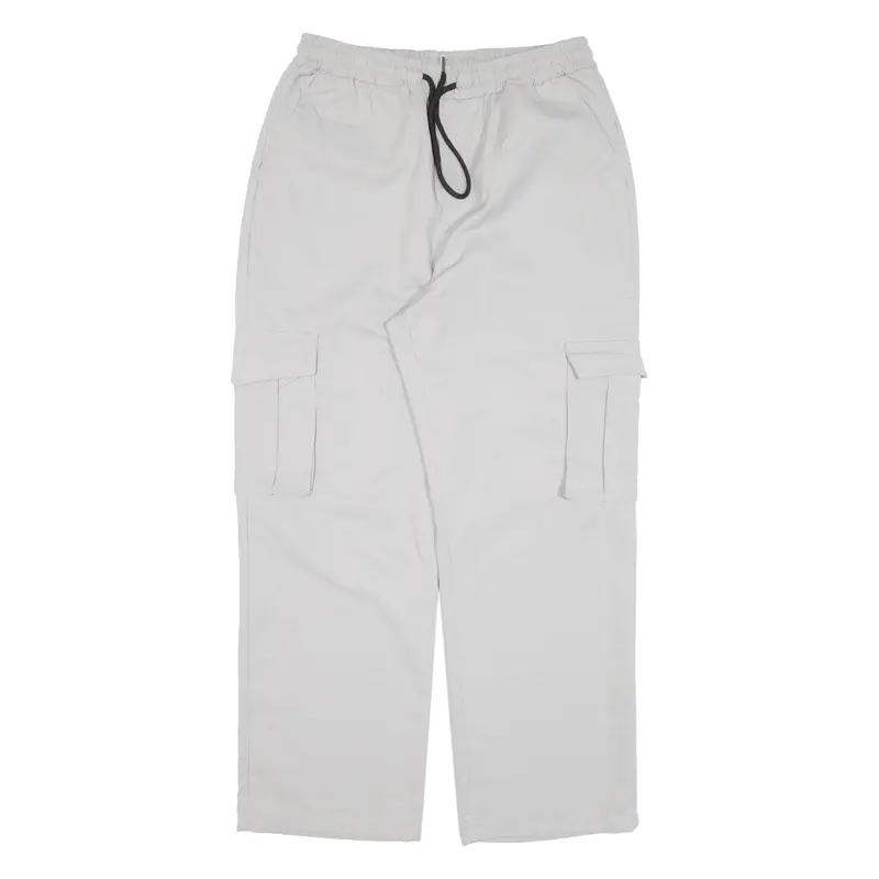 Cargo Womens Trousers Grey Loose Straight W29 L27 1