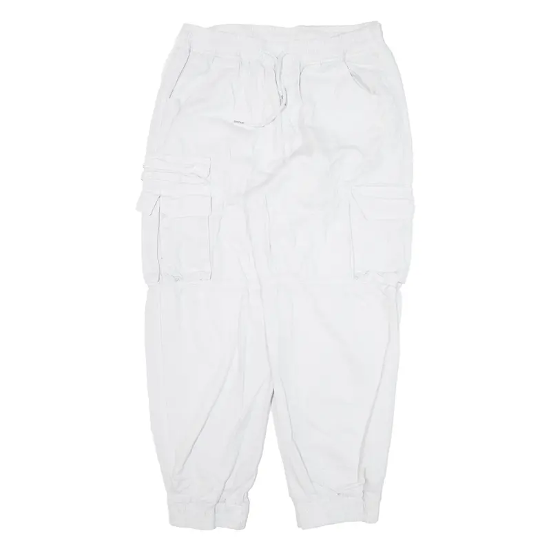 Cargo Womens Trousers White Loose Tapered W29 L26 1