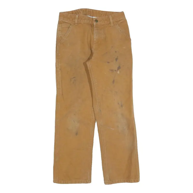 Carhartt Boys Cotton Relaxed Straight Trousers W25 L26 Workwear Casual 1