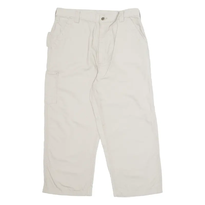 Carhartt Cargo Mens Trousers Beige Regular Straight W35 L24 1