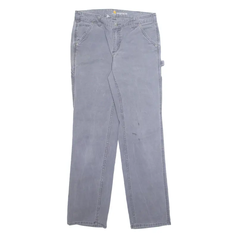 Carhartt Carpenter Workwear Mens Trousers Grey Regular Straight W32 L31 1