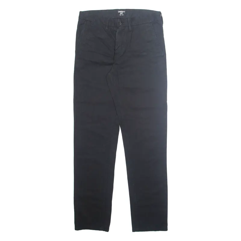 Carhartt Chino Mens Trousers Black Regular Straight W28 L32 1