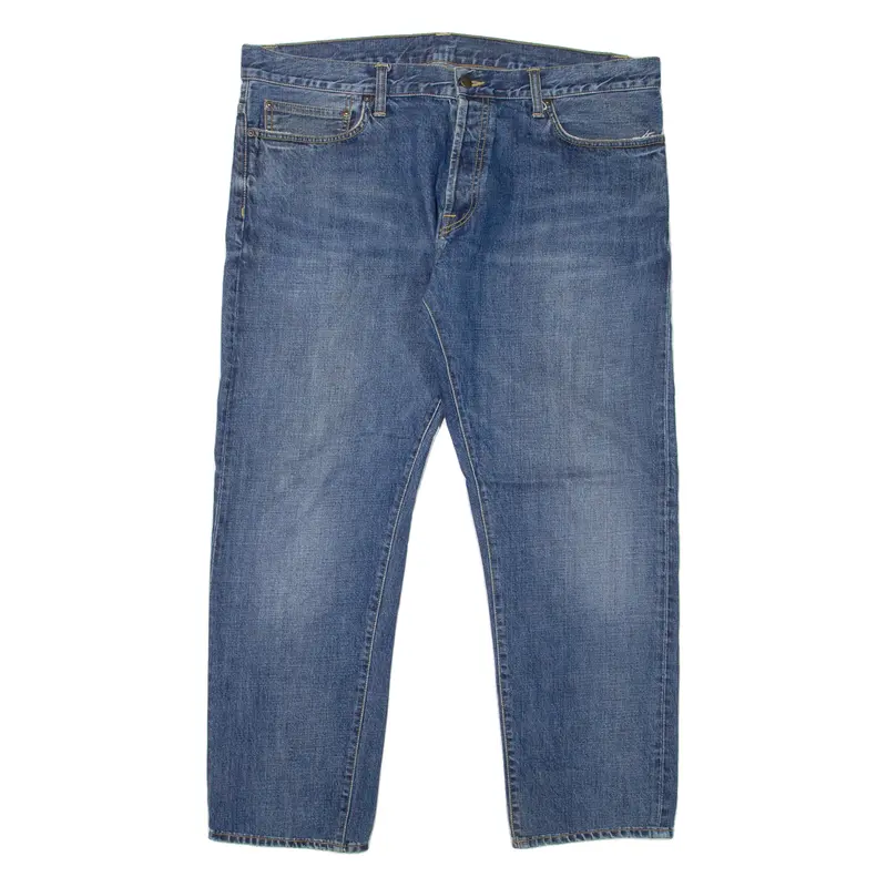 Carhartt Klondike Pant Mens Jeans Blue Regular Tapered Stone Wash W38 L29 1