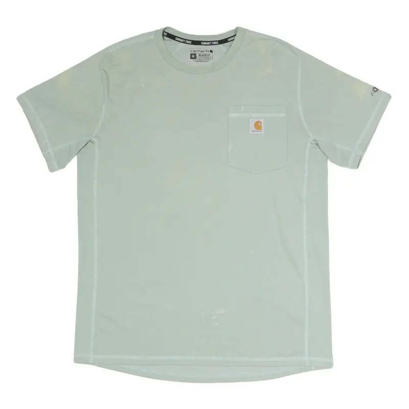 Carhartt Mens Green Relaxed Fit M Short Sleeve Crew Neck Pocket T-Shirt 1