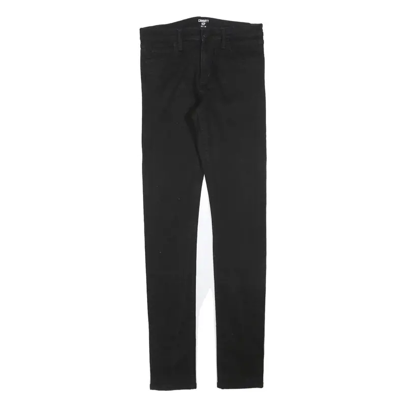 Carhartt Mens Jeans Black Slim Skinny Denim W29 L34 Stretch Cotton Blend Zip 1