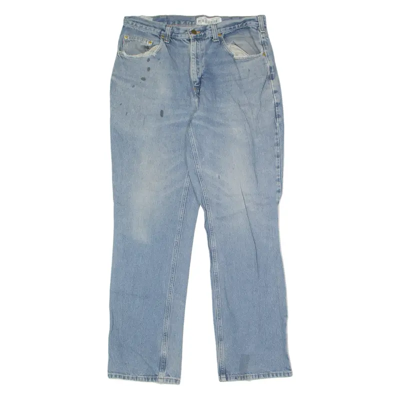 Carhartt Mens Jeans Blue Relaxed Straight Stone Wash W34 L32 1