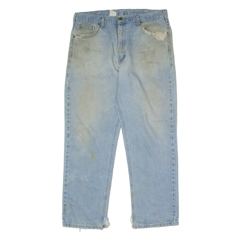 Carhartt Mens Jeans Blue Relaxed Straight W38 L30 1
