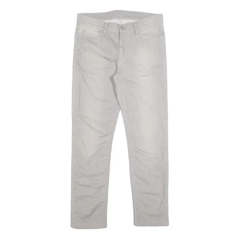 Carhartt Mens Jeans White Slim Skinny Denim W30 L29 Cotton Blend Zip 1