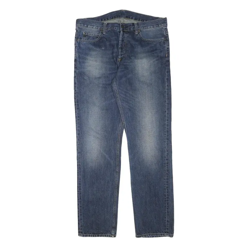 Carhartt Mens Regular Fit Blue Denim Jeans W35 L32 Classic Cotton Blend Workwear 1