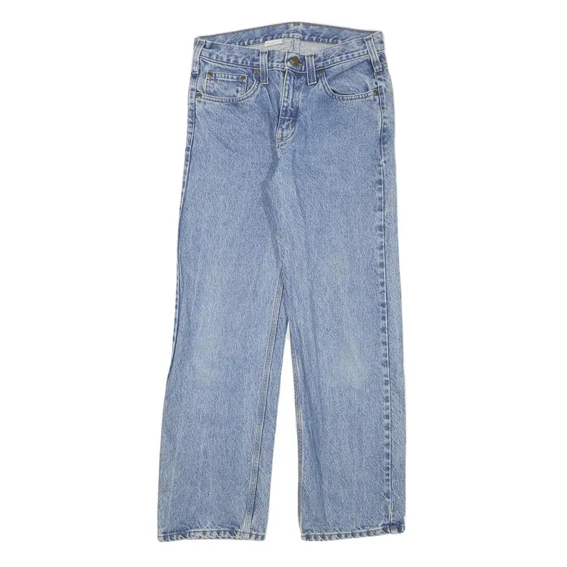 Carhartt Mens Regular Fit Blue Denim Rinse Jeans W29 L29 Classic Zip Closure 1