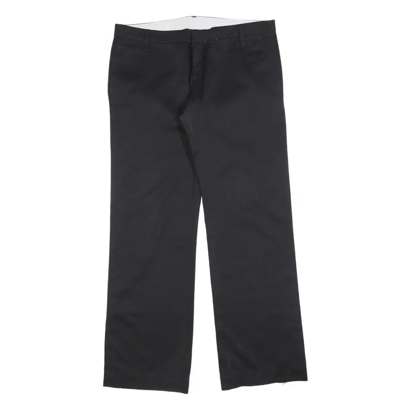 Carhartt Mens Relaxed Black Cotton Blend Zip Trousers W34 L32 Casual Workwear 1