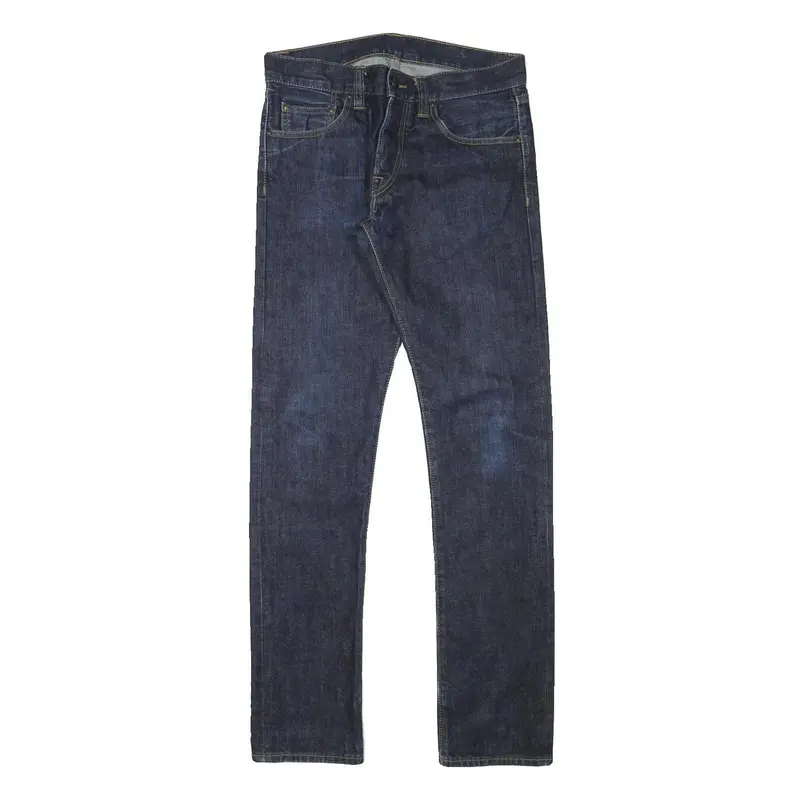 Carhartt Mens Slim Fit Blue Denim Jeans W32 L33 Zip Cotton Blend Stylish 1