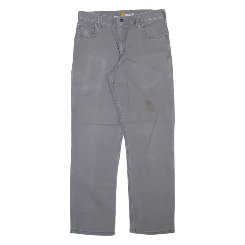 Carhartt Mens Trousers Grey Relaxed Straight W31 L30 1