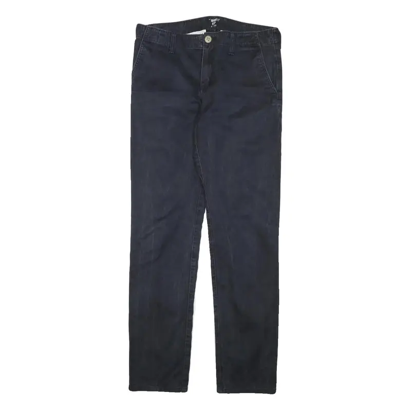 Carhartt Wip Mens Blue & Navy Slim Straight Cotton Blend Trousers W31 L31 Casual 1