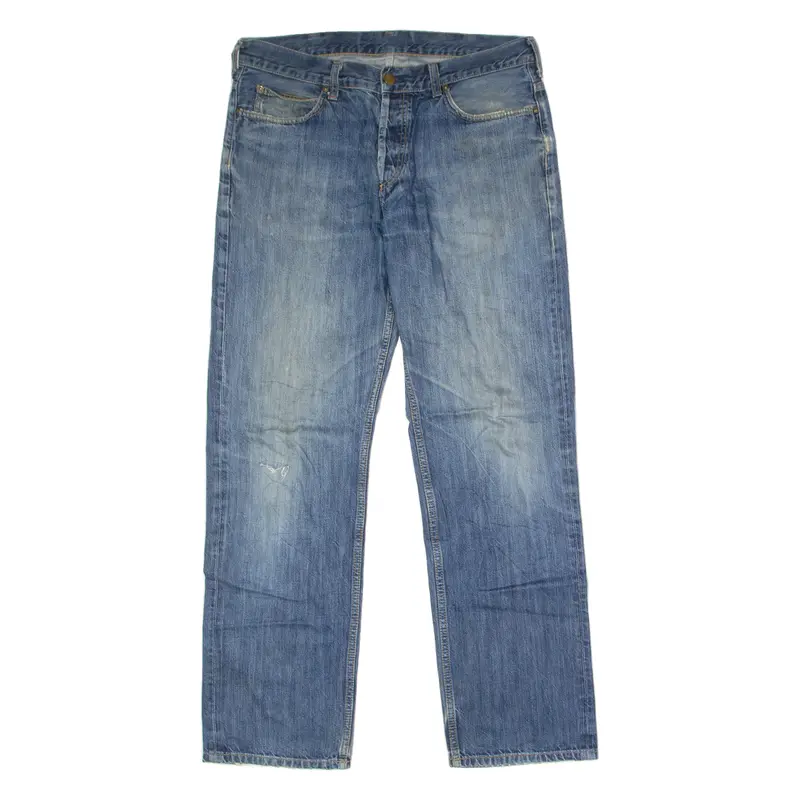 Carhartt Wip Texas Mens Jeans Blue Regular Straight Stone Wash W36 L31 1