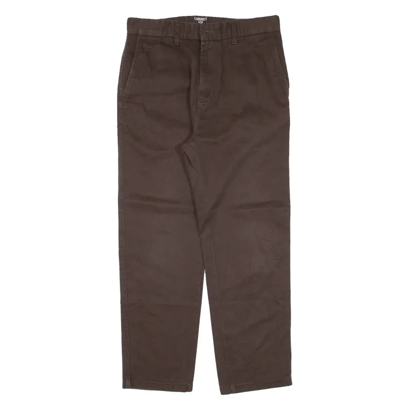 Carhartt Wip Workwear Womens Trousers Brown Regular Tapered W30 L26 1