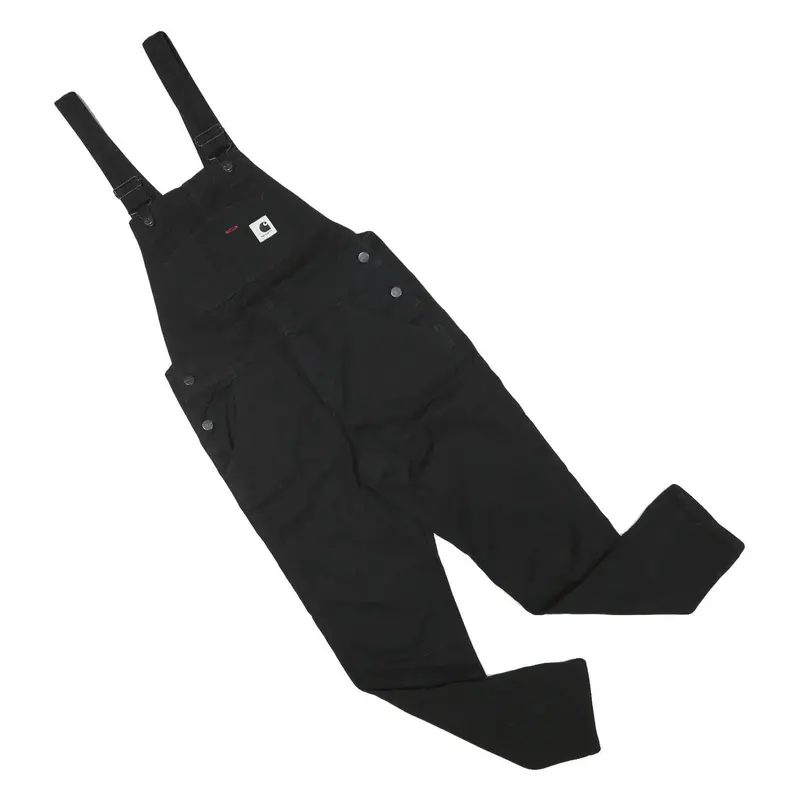 Carhartt Womens Black Cotton Blend Straight Fit Dungarees Xs W31 L27 Casual 1