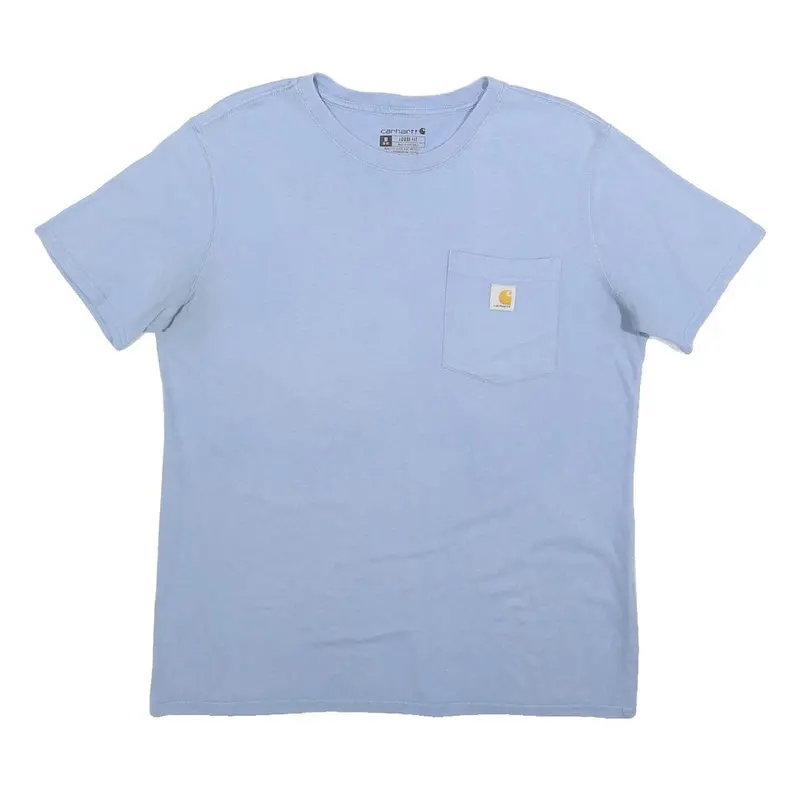Carhartt Womens Blue Pocket T-Shirt M Short Sleeve Crew Neck Casual 1
