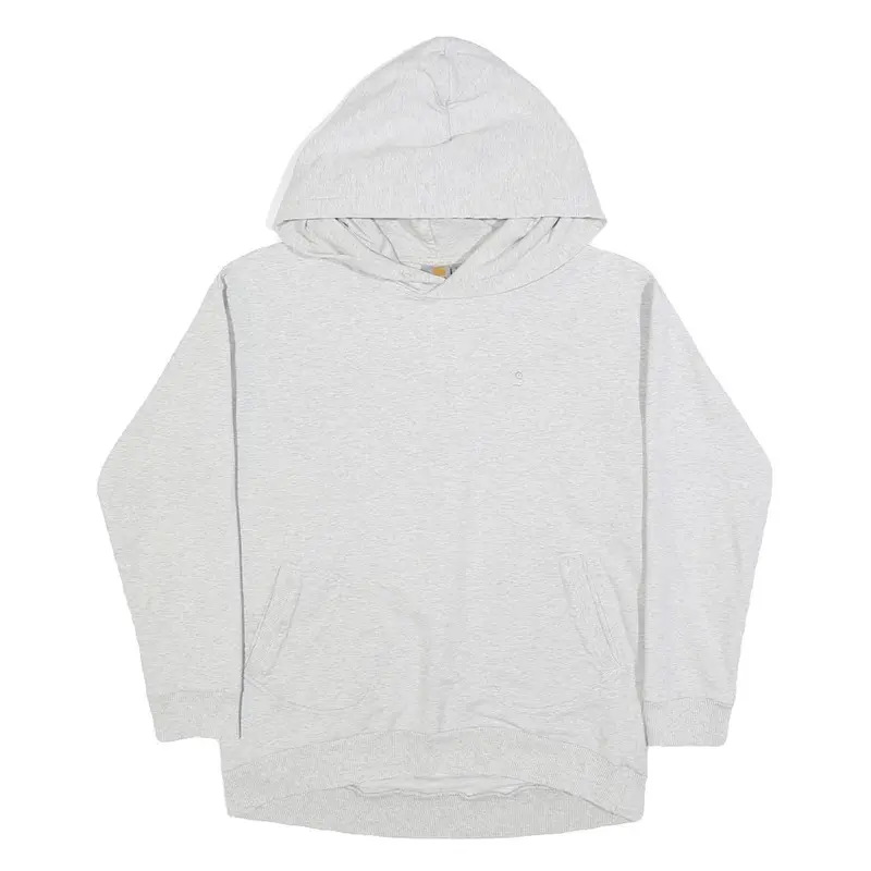 Carhartt Womens Grey Pullover Hoodie S Soft Cotton Blend Casual Style 1