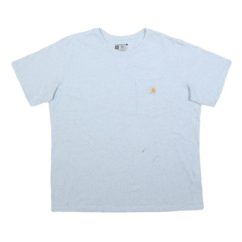 Carhartt Womens Light Grey T-Shirt Xl Short Sleeve Crew Neck Plain Cotton Casual 1