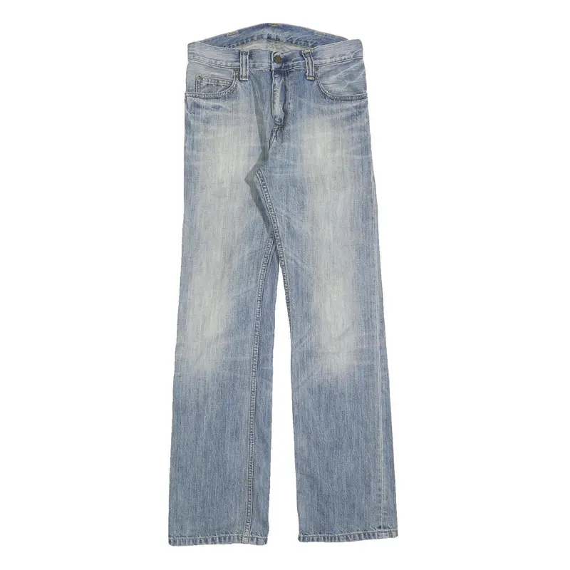 Carhartt Womens Relaxed Light Blue Denim Cotton Jeans W28 L31 Casual Zip Fly 1
