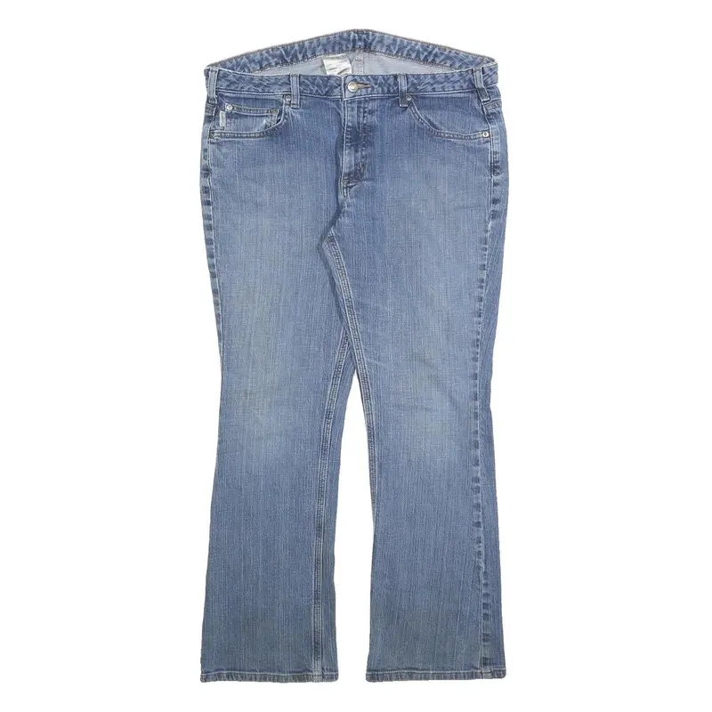 Carhartt Womens Slim Blue Denim Jeans W36 L30 Classic Straight Cotton Blend Zip 1