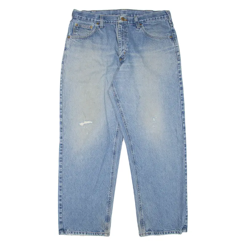 Carhartt Workwear Mens Jeans Blue Loose Straight Stone Wash W36 L30 1