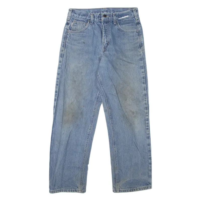 Carhartt Workwear Mens Jeans Blue Regular Straight Stone Wash W30 L30 1