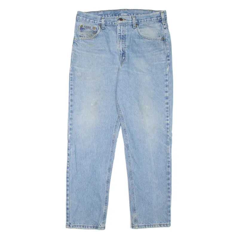 Carhartt Workwear Mens Jeans Blue Regular Tapered Stone Wash W34 L30 1