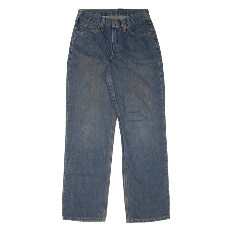 Carhartt Workwear Mens Jeans Blue Relaxed Straight W27 L32 1