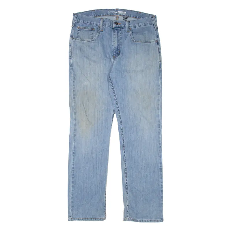 Carhartt Workwear Mens Jeans Blue Relaxed Straight W32 L30 1