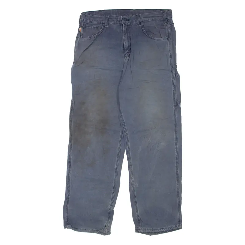 Carhartt Workwear Mens Jeans Blue Relaxed Straight W34 L32 1