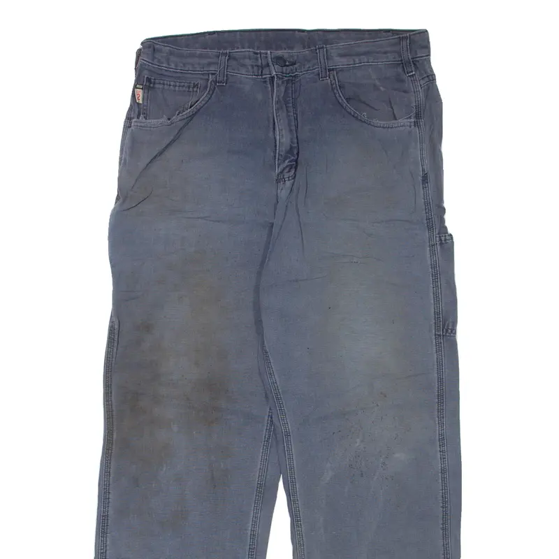 Carhartt Workwear Mens Jeans Blue Relaxed Straight W34 L32 2
