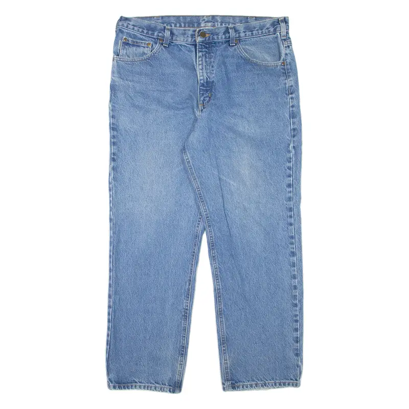 Carhartt Workwear Mens Jeans Blue Relaxed Straight W38 L30 1