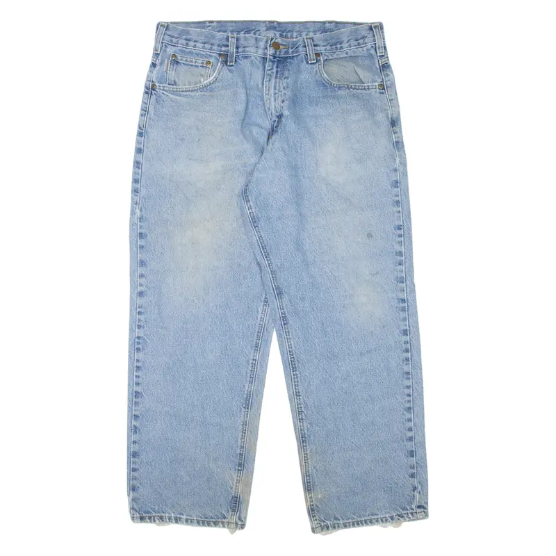 Carhartt Workwear Mens Jeans Blue Relaxed Tapered W34 L29 1