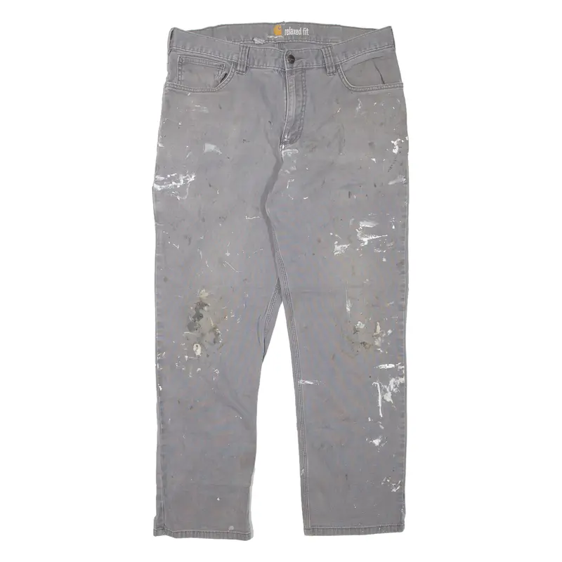 Carhartt Workwear Mens Jeans Grey Relaxed Tapered W34 L27 1