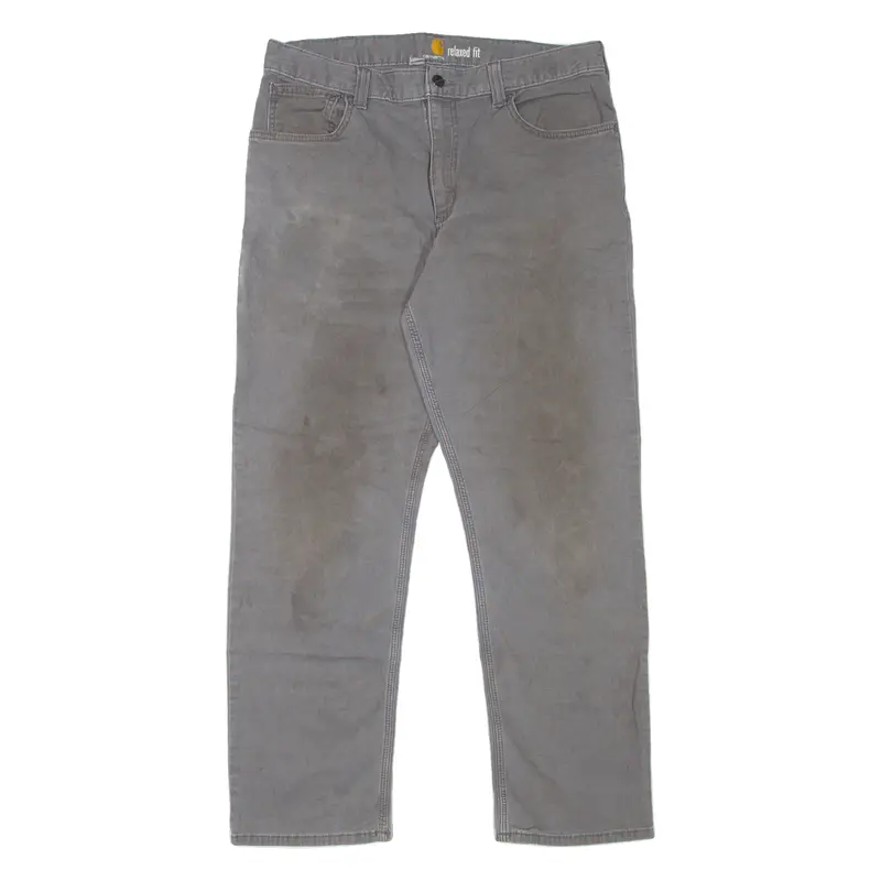Carhartt Workwear Mens Jeans Grey Relaxed Tapered W34 L30 1