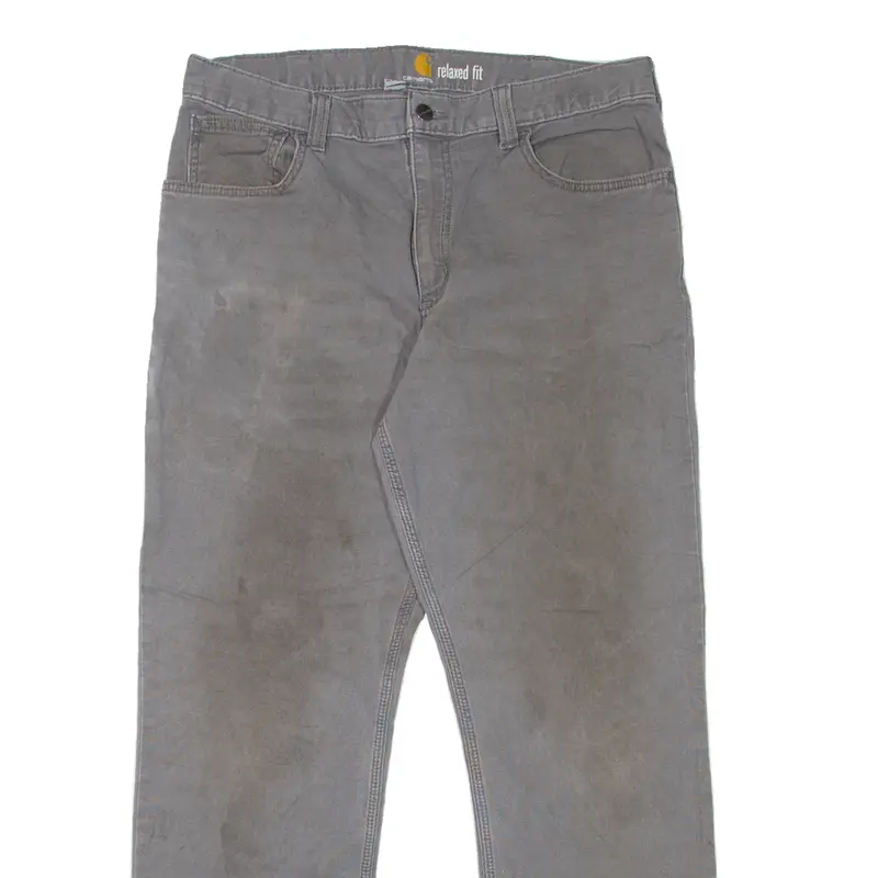 Carhartt Workwear Mens Jeans Grey Relaxed Tapered W34 L30 2