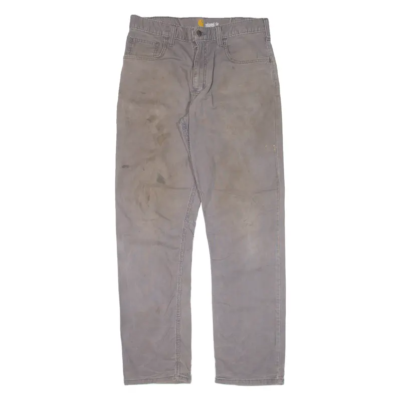 Carhartt Workwear Mens Trousers Grey Relaxed Straight W32 L32 1