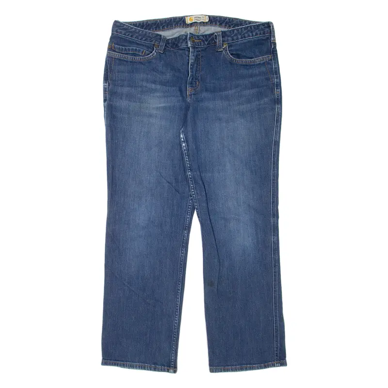 Carhartt Workwear Womens Jeans Blue Regular Straight Stone Wash W34 L28 1