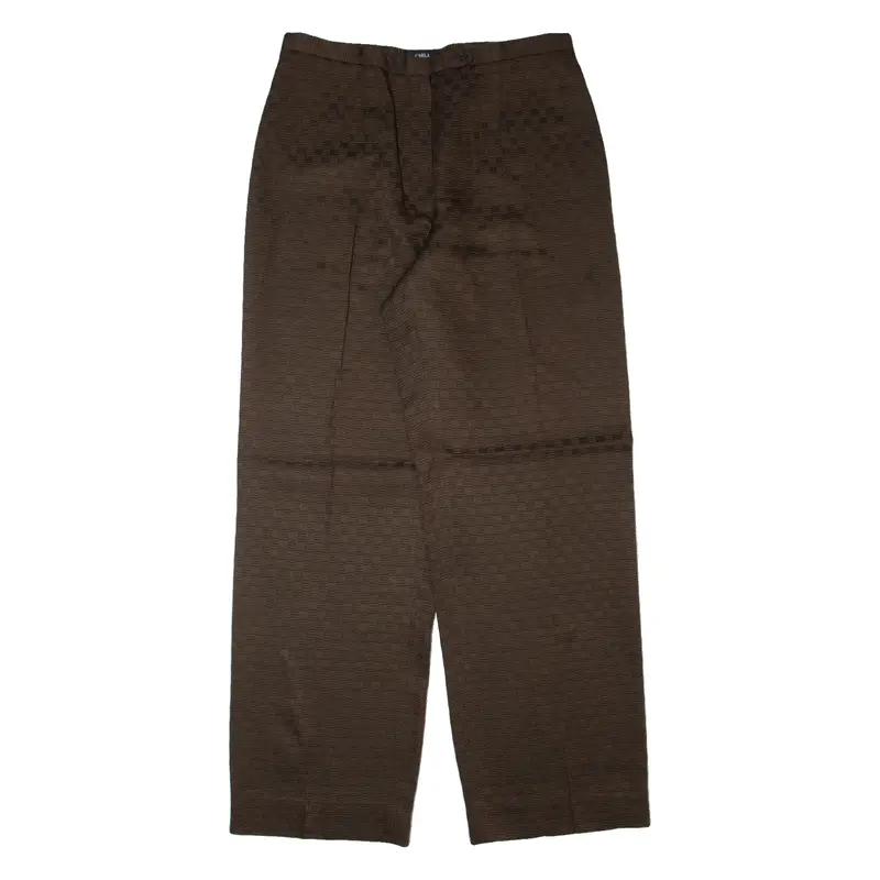Carla Carini Check Womens Trousers Brown Straight 90S Wool W30 L30 1