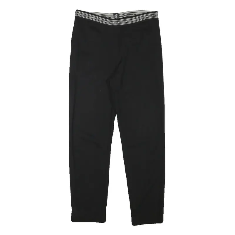 Carla Ferroni Womens Polyester Blend Black Slim Tapered Trousers W28 L25 Stylish 1