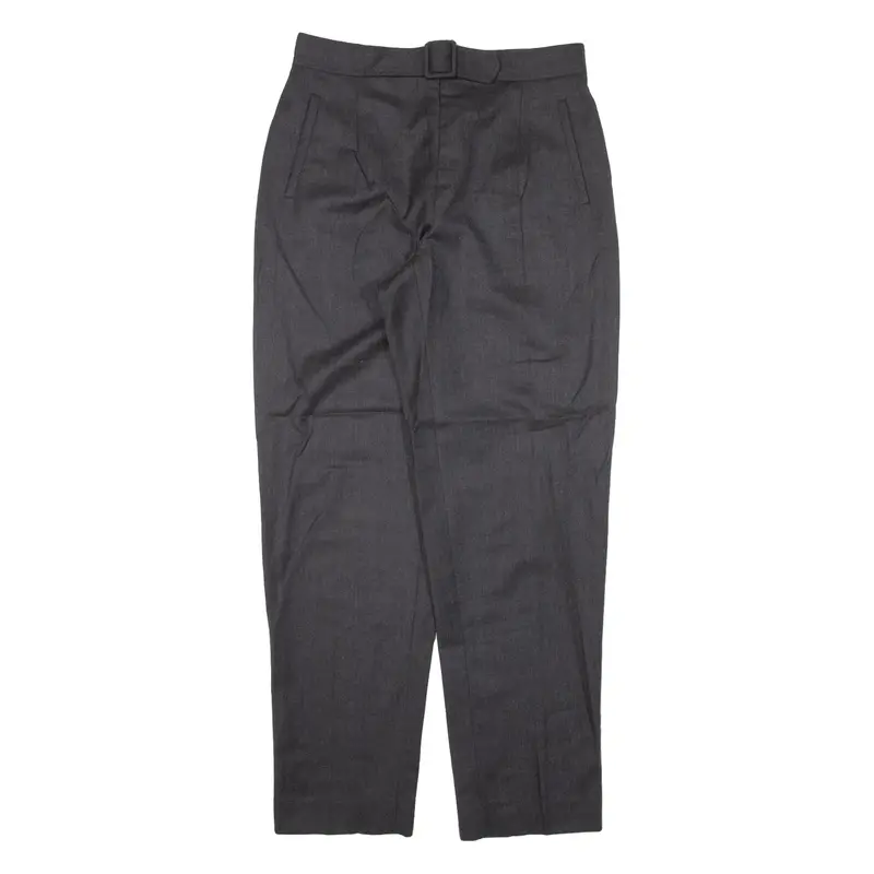 Caroll Paris Pleated Womens Trousers Grey Regular Tapered Wool W29 L30 1