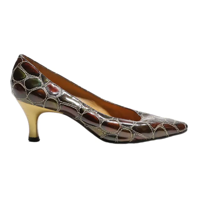 Casadei Pump Heels Brown Leather Womens Uk 7 1