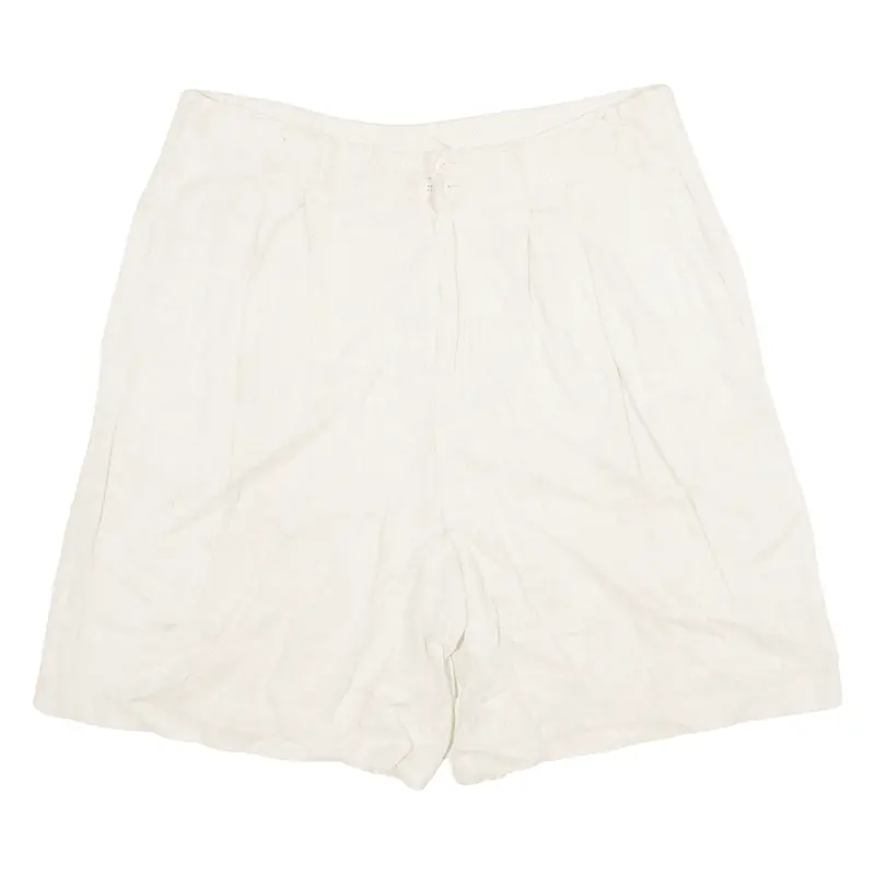 Casual Corner Womens Casual Shorts Cream Loose M W32 1