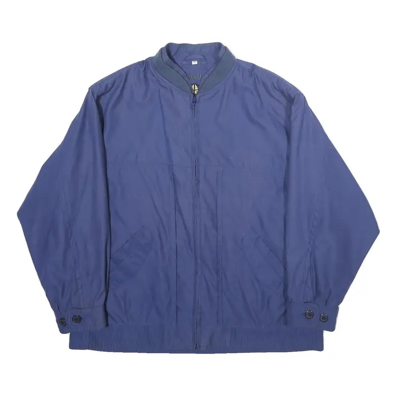 Casualland Sportswear Mens Blue Jacket L Polyester Blend Plain Zip Casual 1