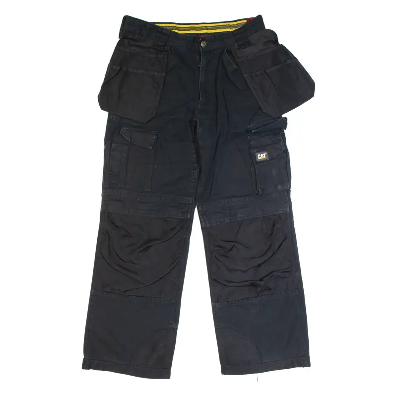 Cat Workwear Mens Trousers Black Regular Straight W31 L29 1